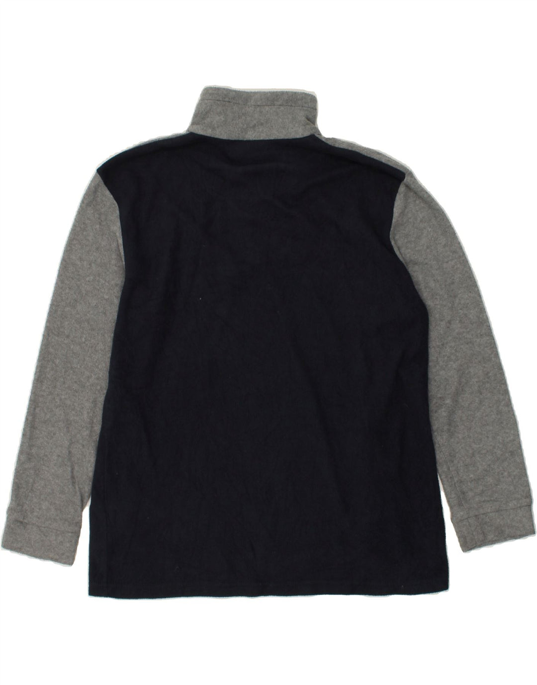 KAPPA Mens Zip Neck Fleece Jumper XL Grey Colourblock Vintage Kappa and Second-Hand Kappa from Messina Hembry 