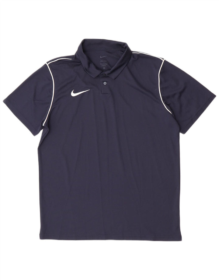 Nike Mens Dri Fit Polo Shirt Large Navy Blue