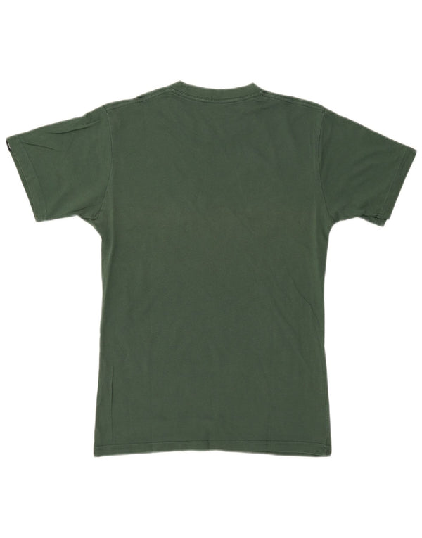 Vans Mens Classic Fit T-Shirt Top Small Green Cotton