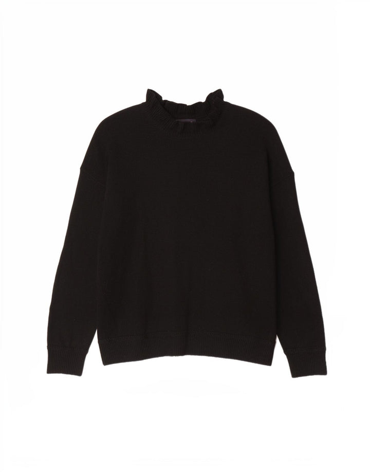 Marks & Spencer Womens Turtle Neck Jumper Sweater UK 16 Large Black