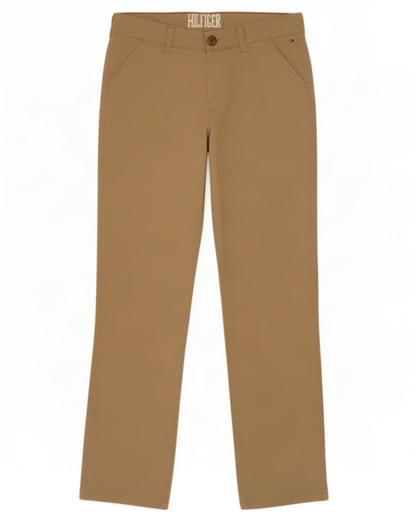 Tommy Hilfiger Boys Straight Chino Trousers 15-16 Years W32 L32 Beige
