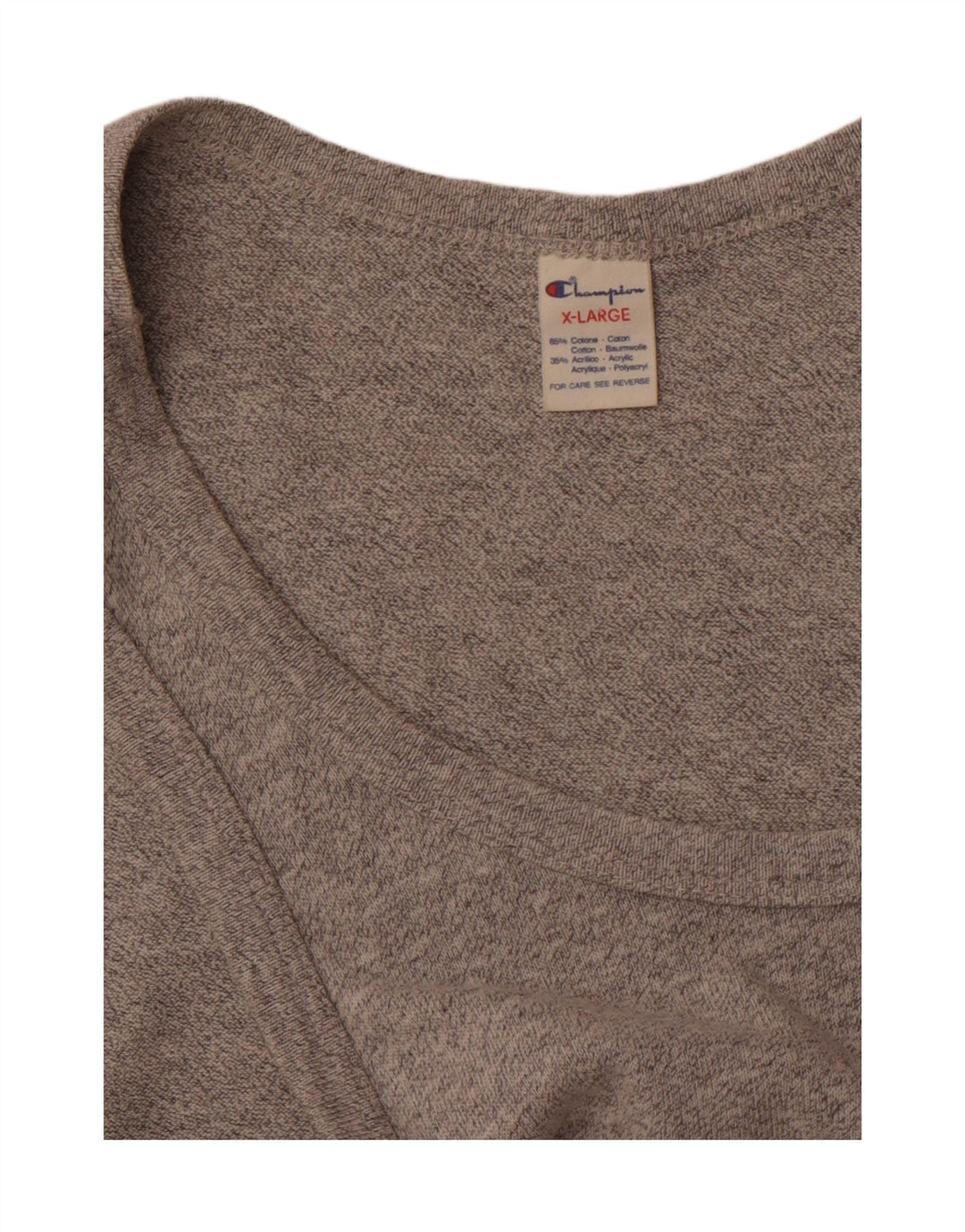 CHAMPION Womens Vest Top UK 18 XL Grey Flecked Cotton Sports