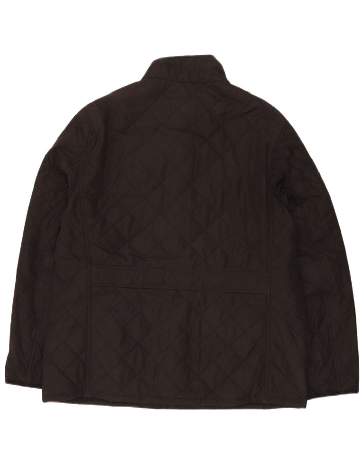 Marks & Spencer Mens Quilted Jacket UK 42 XL Black Polyester