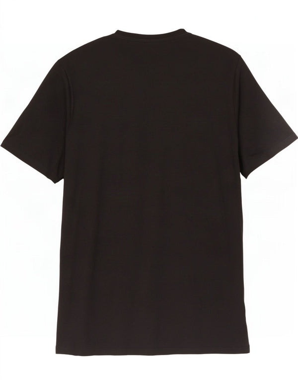Guess Mens Graphic T-Shirt Top Large Black Cotton