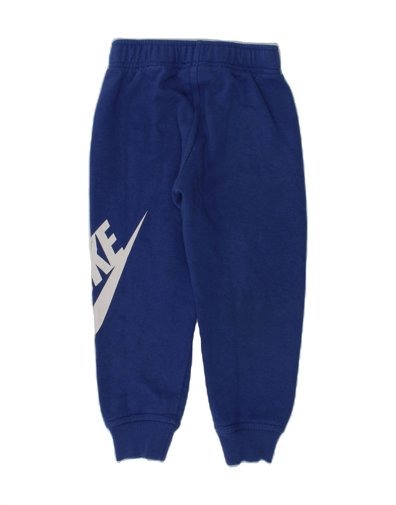 NIKE Boys Graphic Tracksuit Trousers Joggers 3-4 Years XS Blue | Vintage Nike | Thrift | Second-Hand Nike | Used Clothing | Messina Hembry 