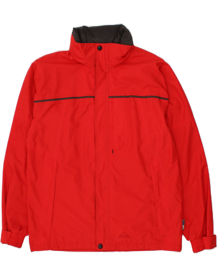 MCKINLEY Mens Hooded Windbreaker Jacket UK 40 Large Red Polyester Vintage McKinley and Second-Hand McKinley from Messina Hembry 