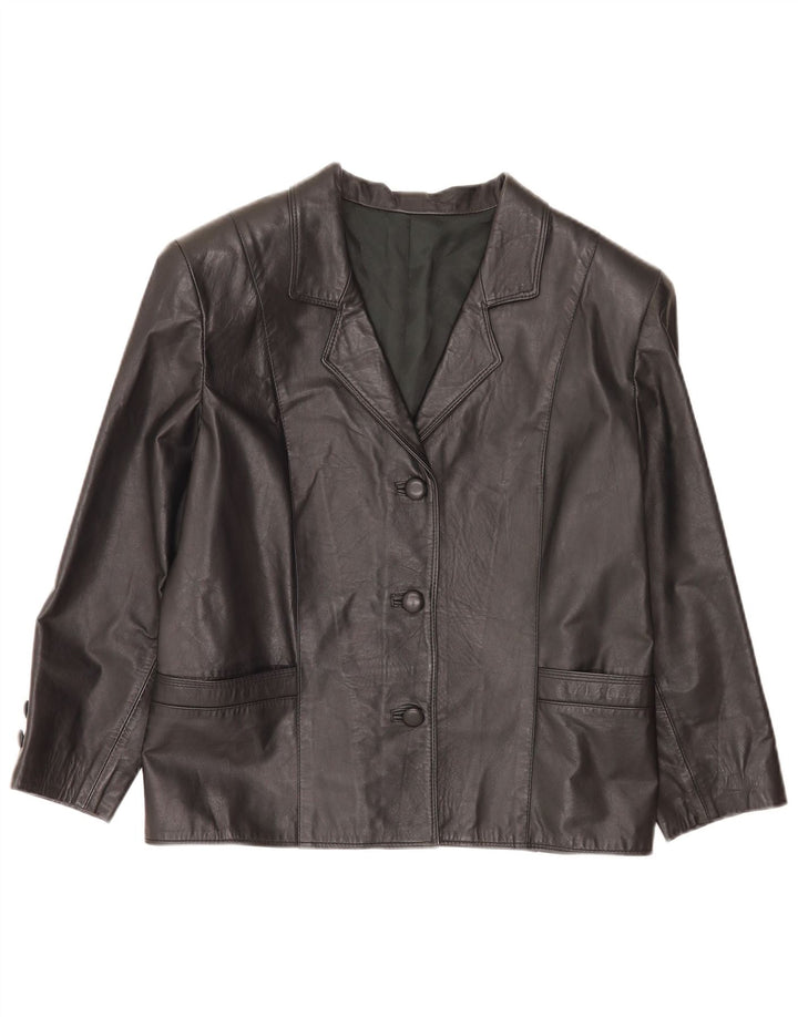 Vintage Womens 3 Button Blazer Jacket UK 14 Medium Black