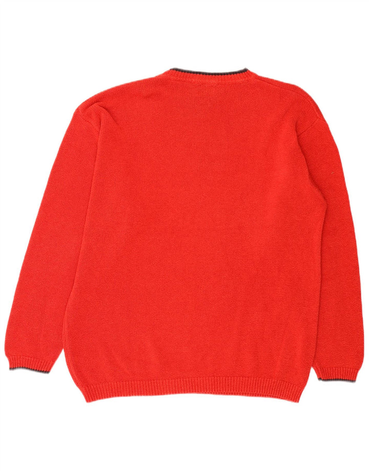 Levi's Mens Crew Neck Jumper Sweater XL Red Cotton