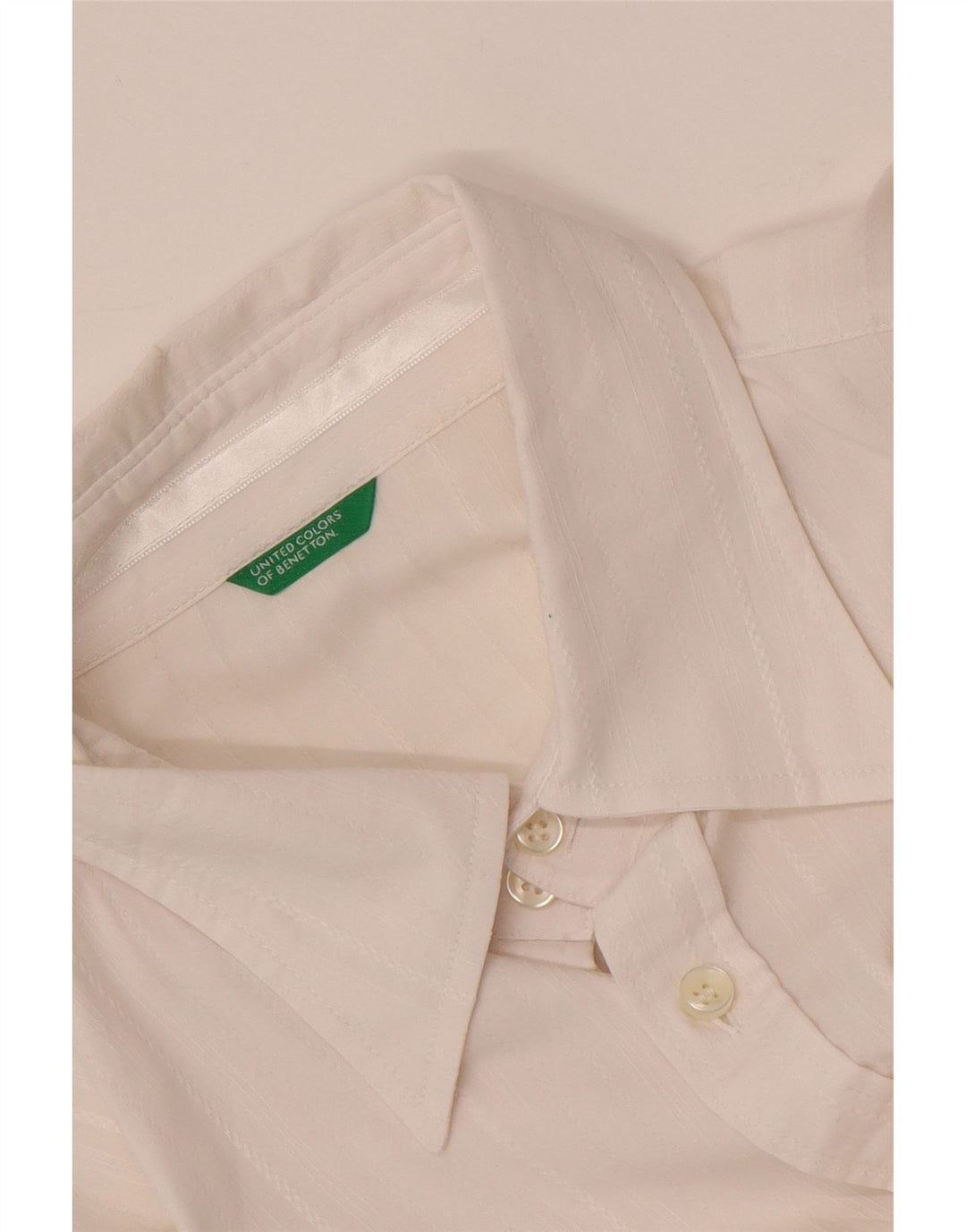 BENETTON Mens Shirt Large White