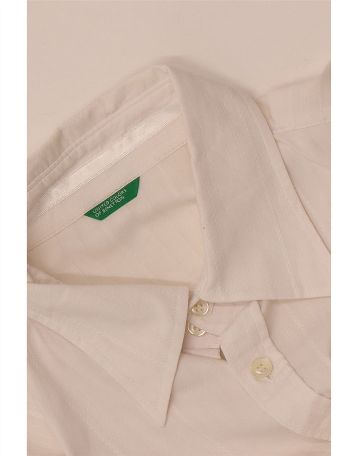BENETTON Mens Shirt Large White