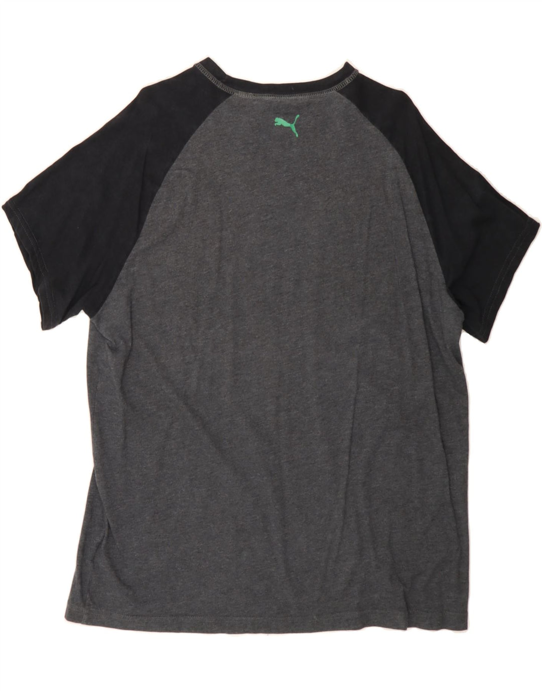 PUMA Mens Graphic T-Shirt Top XL Grey Colourblock Vintage Puma and Second-Hand Puma from Messina Hembry 