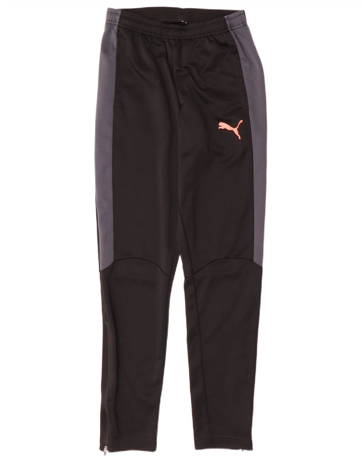 Puma Mens Tracksuit Trousers Small Black Colourblock Polyester