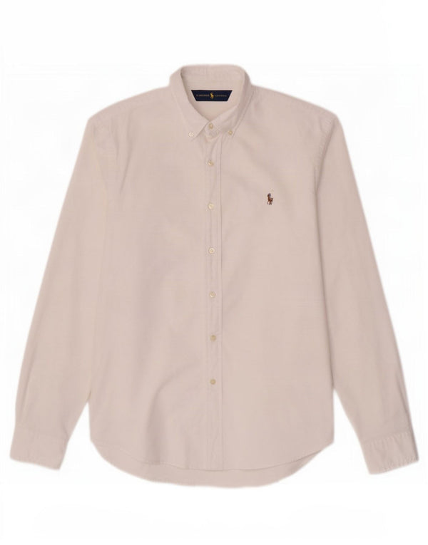Ralph Lauren Mens Stretch Oxford Slim Fit Shirt Large White