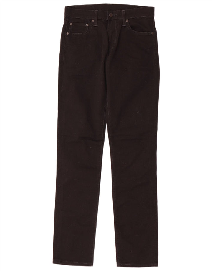 LEVI'S Mens 511 Slim Jeans W30 L34 Black Cotton