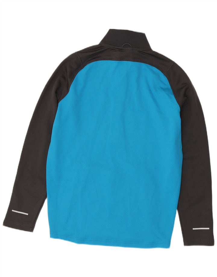 Canterbury Mens Zip Neck Pullover Tracksuit Top Small Blue Colourblock