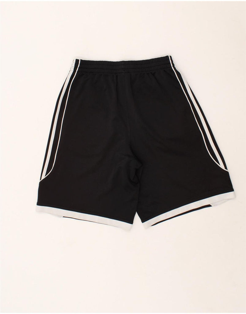 ADIDAS Boys Graphic Sport Shorts 15-16 Years XL  Black Colourblock | Vintage Adidas | Thrift | Second-Hand Adidas | Used Clothing | Messina Hembry 