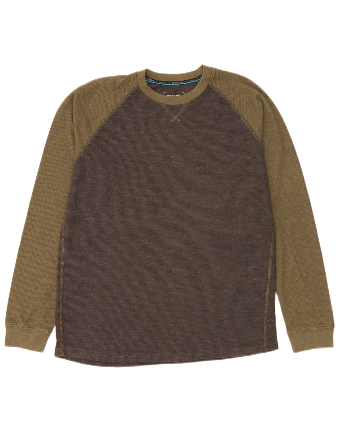 Mountain Warehouse Mens IsoCool Top Long Sleeve Large Grey Colourblock