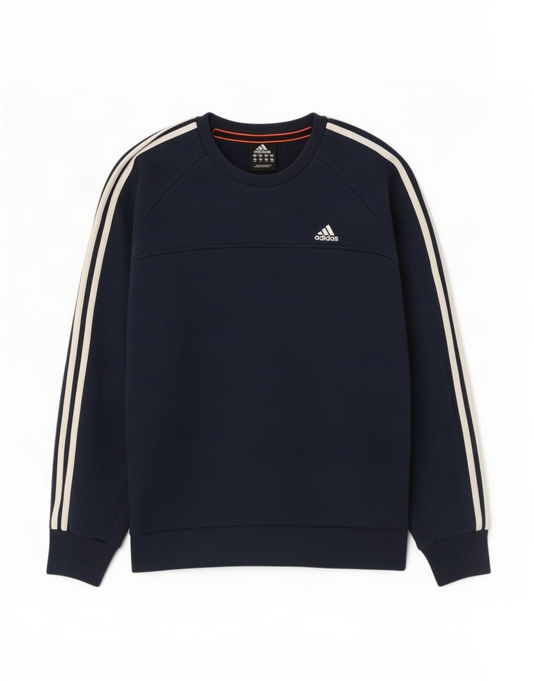 Adidas Mens Sweatshirt Jumper Medium Navy Blue Cotton