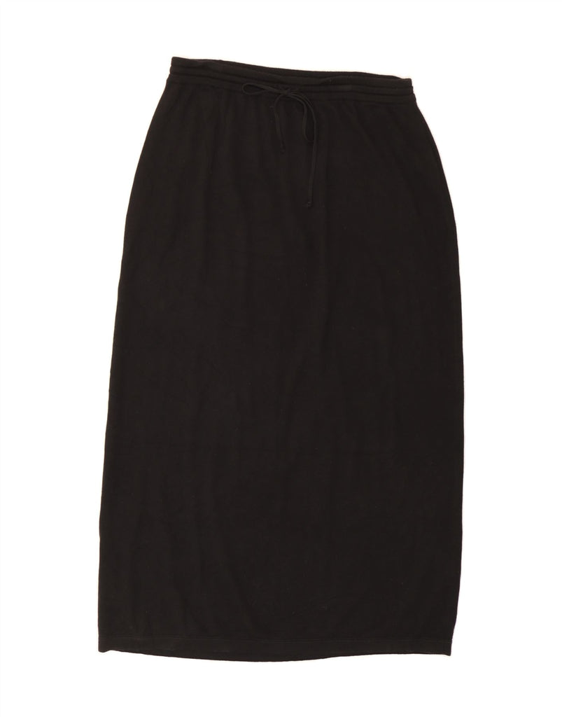 RALPH LAUREN Womens Knit Maxi Skirt XL W36  Black Cotton Vintage Ralph Lauren and Second-Hand Ralph Lauren from Messina Hembry 
