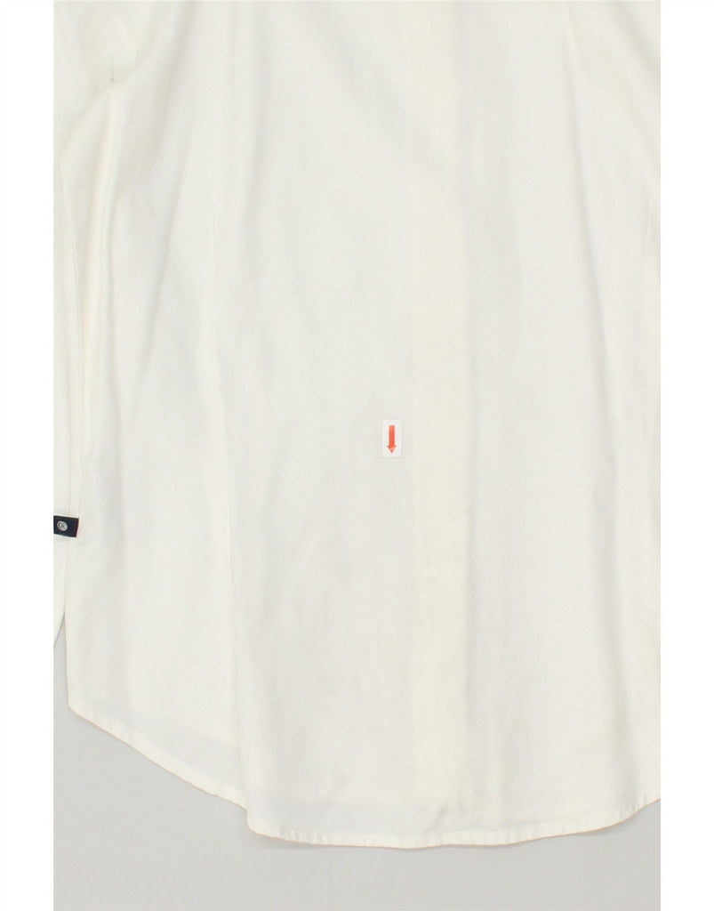CERRUTI Womens Shirt UK 10 Small Off White Cotton | Vintage Cerruti | Thrift | Second-Hand Cerruti | Used Clothing | Messina Hembry 