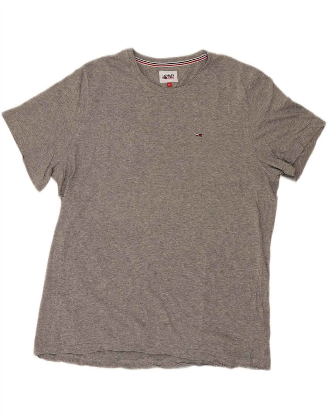 TOMMY HILFIGER Womens T-Shirt Top UK 20 2XL Grey Cotton
