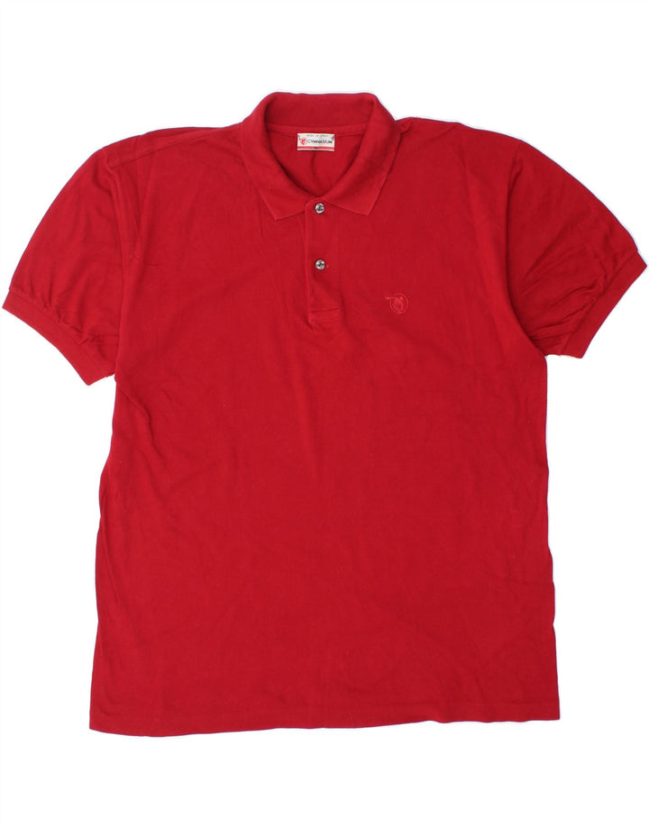 GYMNASIUM Mens Polo Shirt XL Red Vintage Gymnasium and Second-Hand Gymnasium from Messina Hembry 