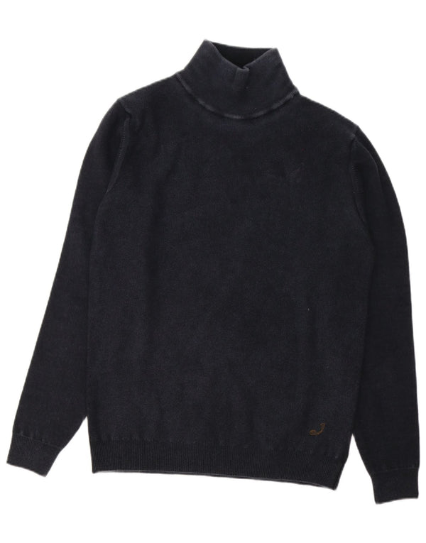 Jacob Cohen Mens Turtle Neck Jumper Sweater Medium Navy Blue Wool