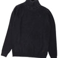 Jacob Cohen Mens Turtle Neck Jumper Sweater Medium Navy Blue Wool