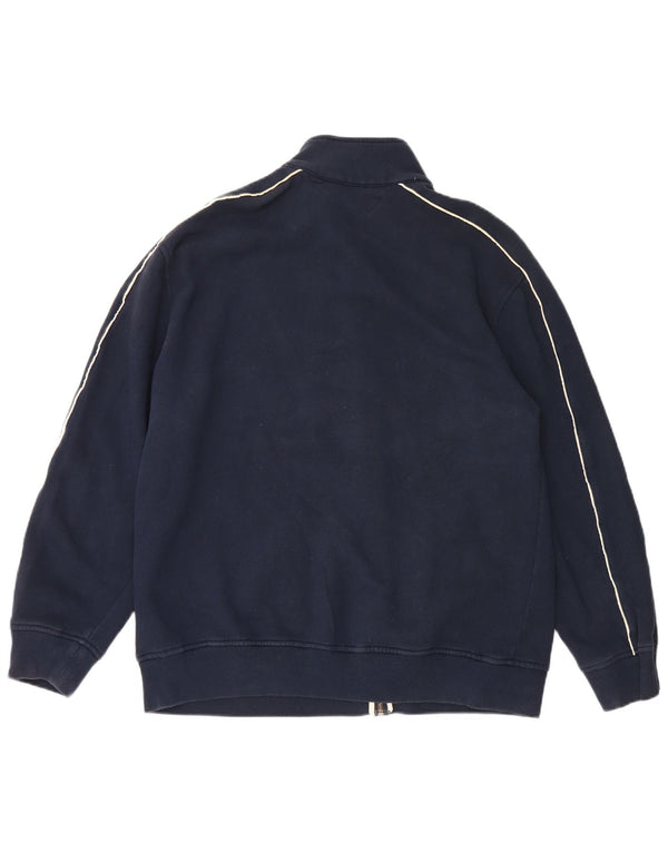 Tommy Hilfiger Mens Graphic Tracksuit Top Jacket XL Navy Blue Cotton