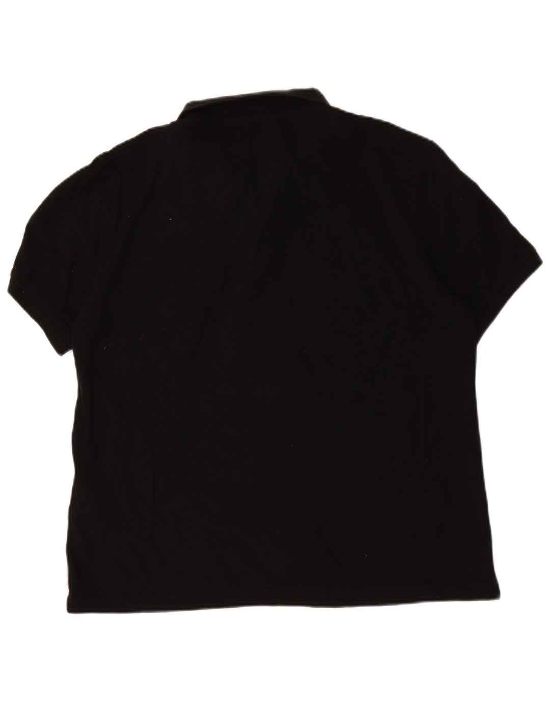 Massimo Dutti Mens Polo Shirt 2XL Black Cotton