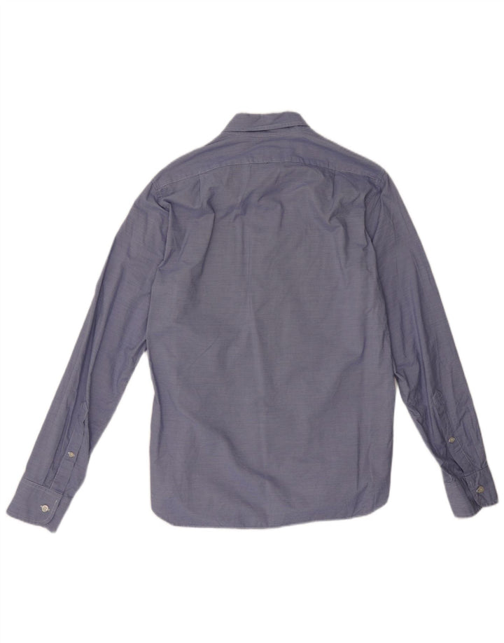 J. CREW Mens Slim Fit Shirt Small Blue Pinstripe Cotton