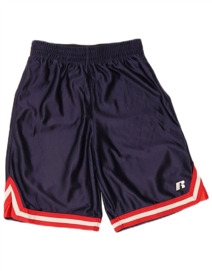 Russell Athletic Boys Sport Shorts 7-8 Years  Navy Blue Polyester