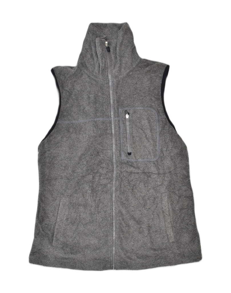 CHAPS Womens Fleece Gilet UK 16 Large Grey Polyester | Vintage | Thrift | Second-Hand | Used Clothing | Messina Hembry 