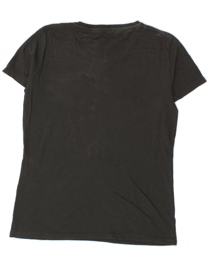 LEVI'S Womens Graphic T-Shirt Top UK 10 Small Grey Cotton Vintage Levi's and Second-Hand Levi's from Messina Hembry 