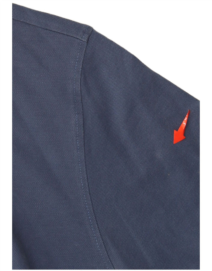 Liu Jo Mens Polo Shirt Large Navy Blue Cotton