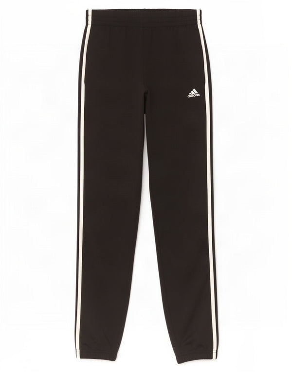 Adidas Boys Tracksuit Trousers Joggers 13-14 Years Black Polyester