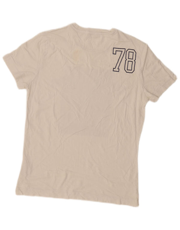 Calvin Klein Jeans Mens Graphic T-Shirt Top Medium White Cotton