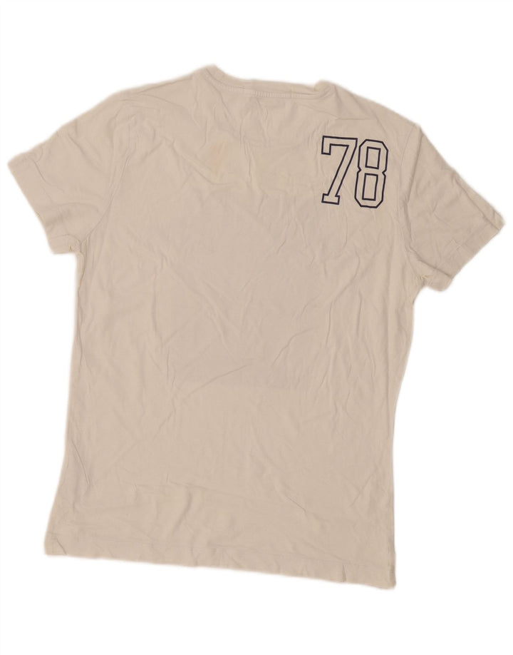 Calvin Klein Jeans Mens Graphic T-Shirt Top Medium White Cotton