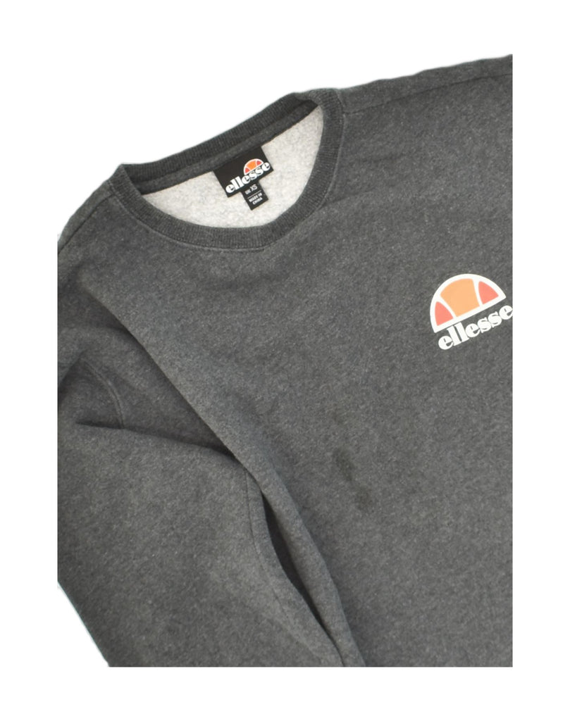 ELLESSE Mens Sweatshirt Jumper XS Grey Cotton | Vintage Ellesse | Thrift | Second-Hand Ellesse | Used Clothing | Messina Hembry 