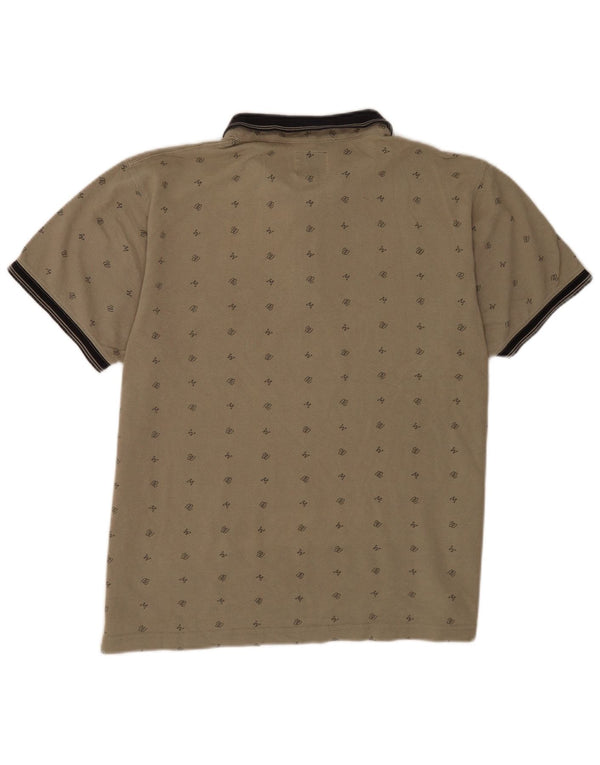 Wrangler Mens Rugby Polo Shirt XL Khaki Cotton