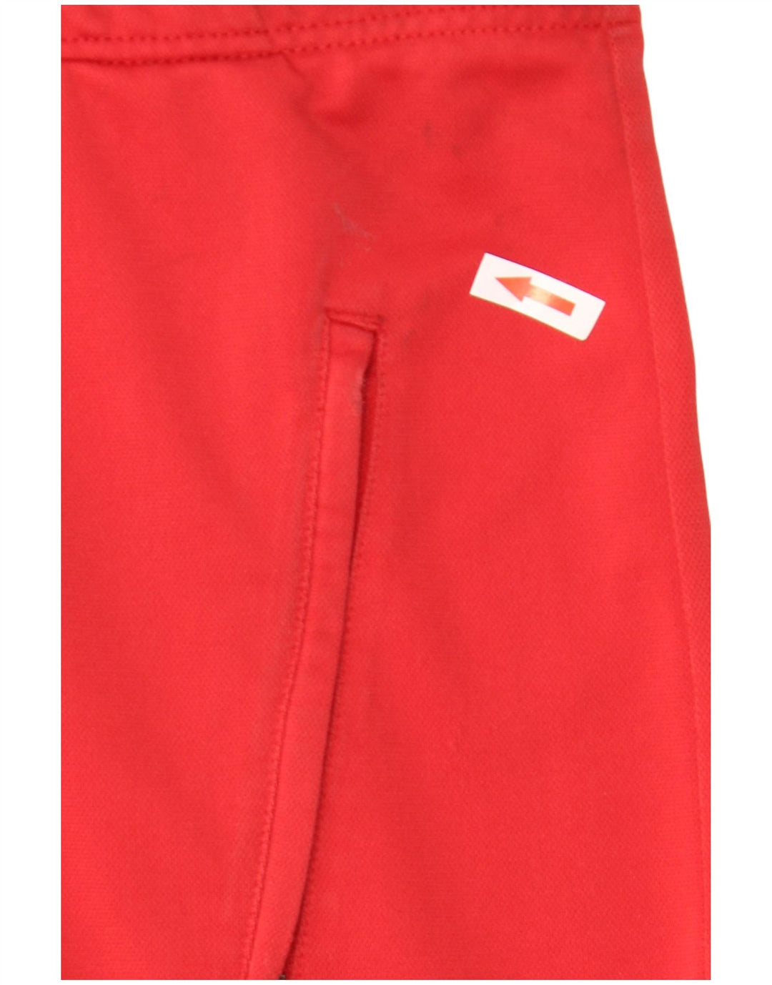 Nike Mens Tracksuit Top Jacket UK 35/37 Small Red Colourblock Polyester