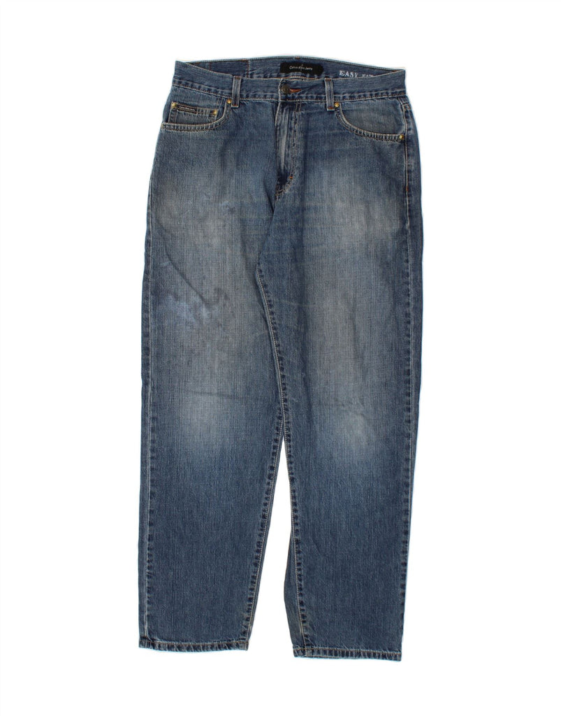 CALVIN KLEIN Mens High Waist Tapered Jeans W34 L30 Blue Vintage Calvin Klein and Second-Hand Calvin Klein from Messina Hembry 