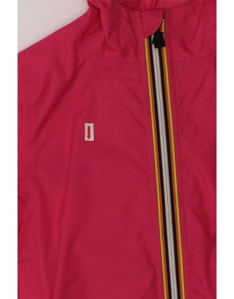 K-WAY Girls Hooded Rain Jacket 5-6 Years Pink Polyamide | Vintage K-Way | Thrift | Second-Hand K-Way | Used Clothing | Messina Hembry 