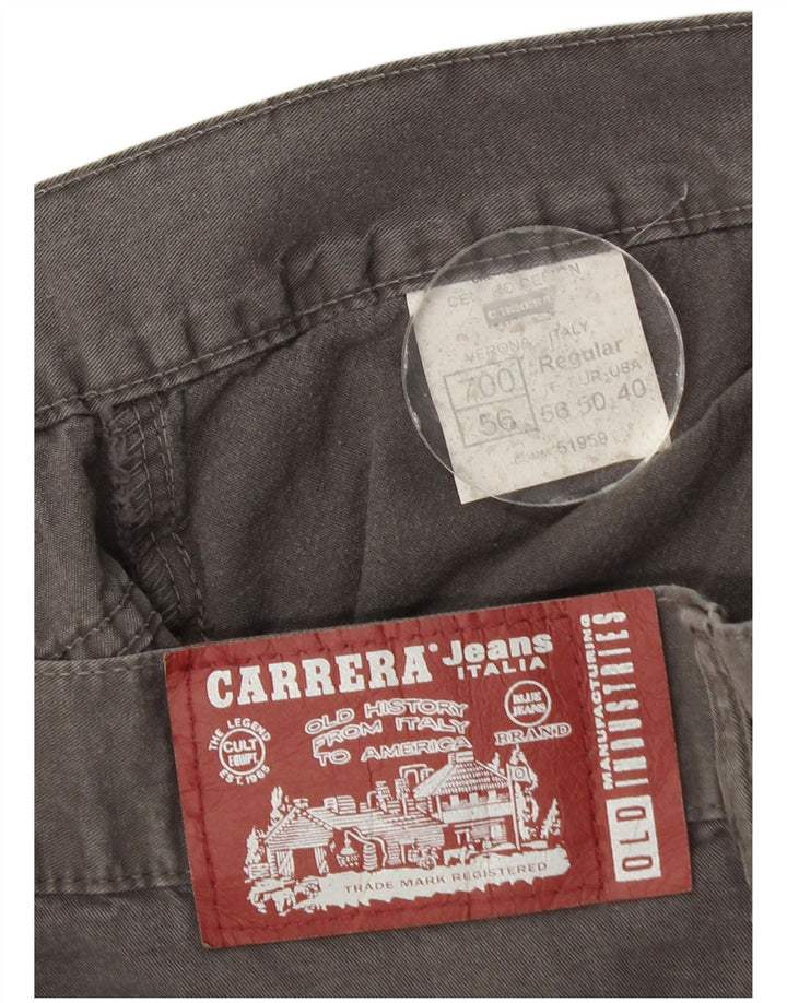 Carrera Mens Regular Fit Casual Trousers W40 L33 Grey Cotton
