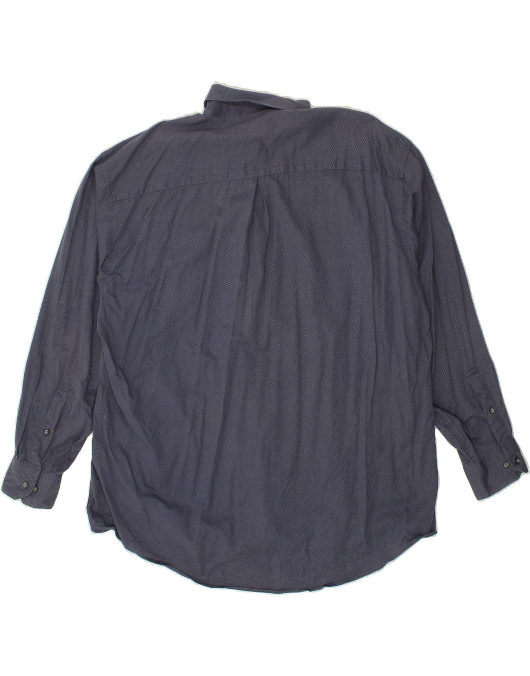 DKNY Mens Shirt 3XL Navy Blue Pinstripe Cotton Vintage Dkny and Second-Hand Dkny from Messina Hembry 