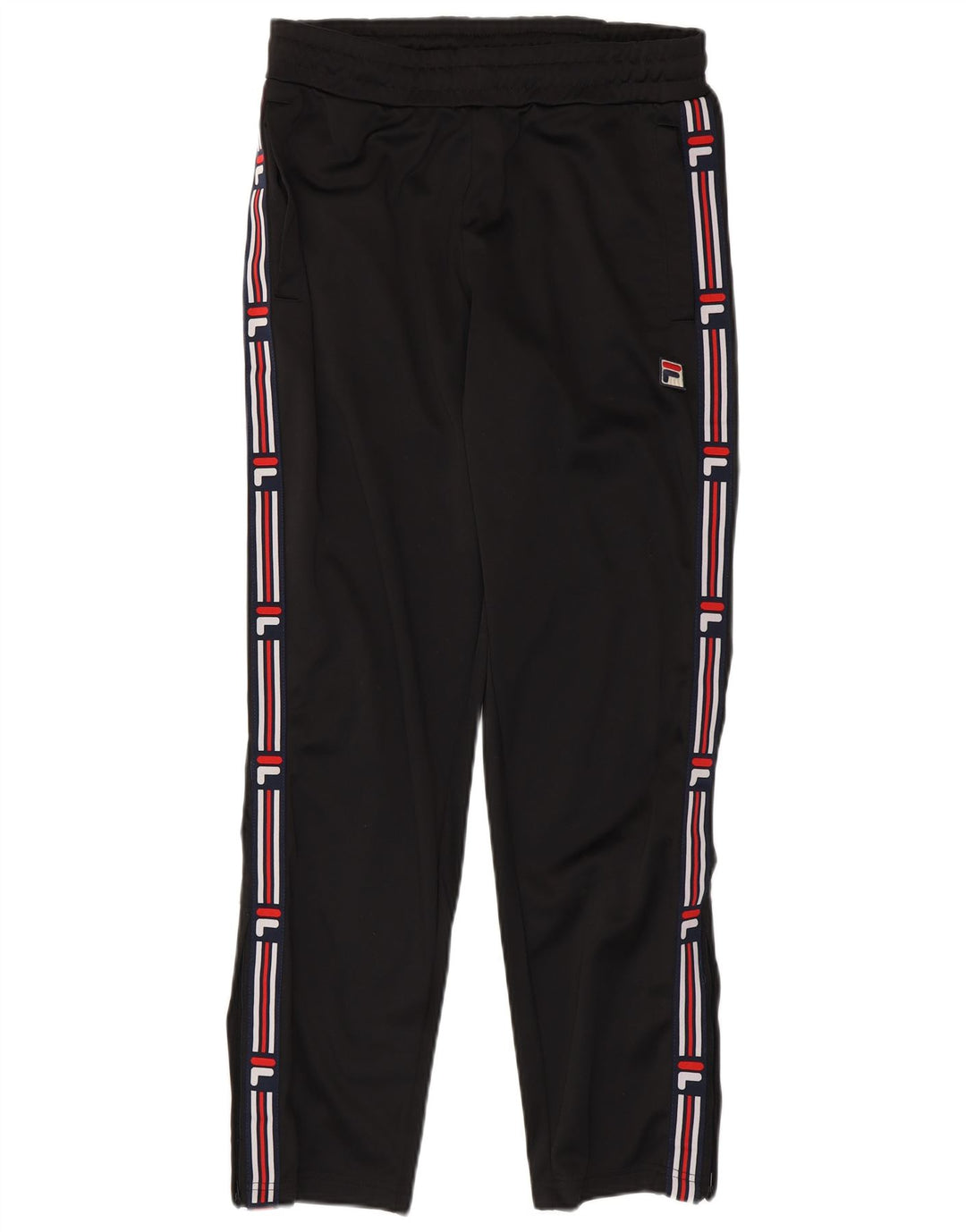 Fila Mens Graphic Tracksuit Trousers Small  Black Polyester