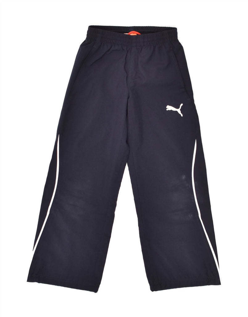 PUMA Boys Tracksuit Trousers 5-6 Years Navy Blue Polyester | Vintage Puma | Thrift | Second-Hand Puma | Used Clothing | Messina Hembry 