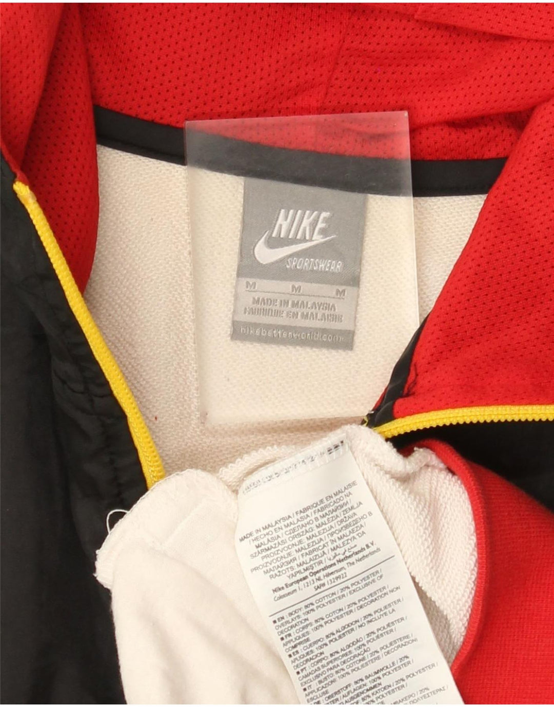 Nike Mens Graphic Zip Hoodie Sweater Medium Multicoloured Colourblock