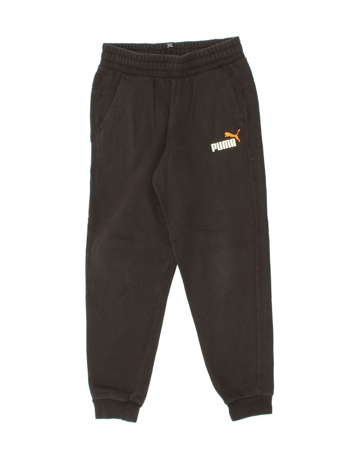 PUMA Boys Tracksuit Trousers Joggers 11-12 Years Black Vintage Puma and Second-Hand Puma from Messina Hembry 