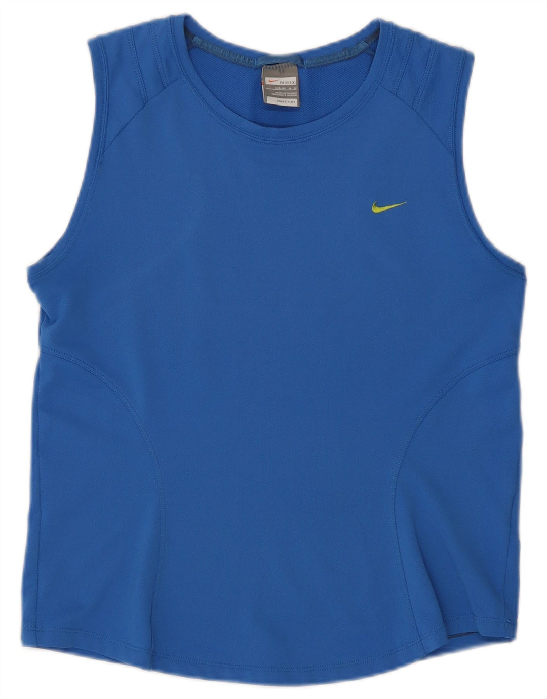 Nike Womens Vest Top US 8/10 Medium Blue Polyester